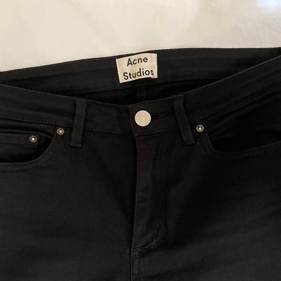 Acne Studios Denim - Acne Studios Skin 5 Skinny Black Jeans 28